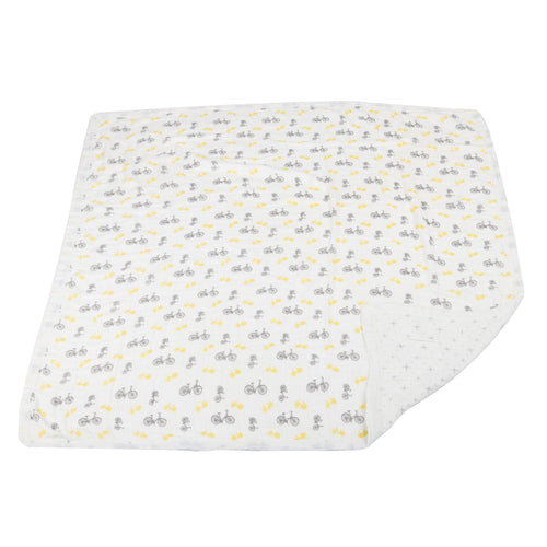 Bamboo Muslin Baby Blanket (Soft & Breathable)