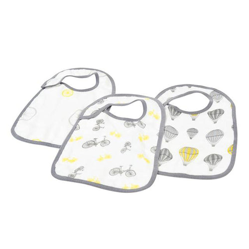 Bamboo Muslin Baby Bib Set (3-Pack, Soft & Absorbent)